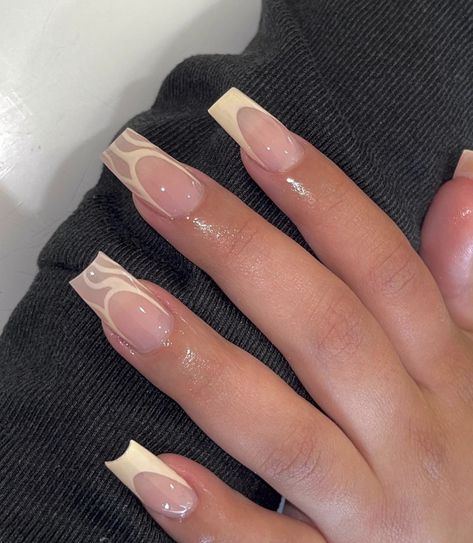 Beige Nail Designs, Nail Inspo French Tip, Nail Inspo French, Beige Nail, Professional Manicure, Beige Nails, Simple Acrylic Nails, Work Nails, Classy Acrylic Nails