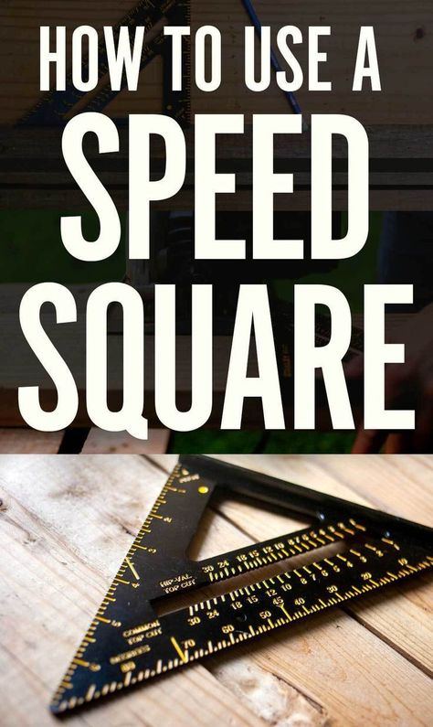 Feb 2, 2019 - Looking for some simple instructions on how to use a speed square? Here are our favorites. 3d Templates, Garage Atelier, Speed Square, Used Woodworking Tools, Construction Diy, Carpentry Diy, Construction Work, Popular Woodworking, Diy Home Repair