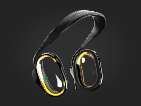 Transparent Headphones, Led Headphones, Wall Mounted Pc, Ar Design, Product Design Ideas, Sleep Headphones, Human Scale, Sketchbook Pro, Headphones Design