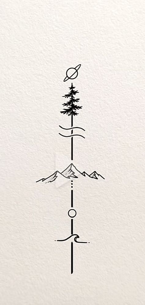 Men’s Astetic Tattoos, Mountain Tattoos For Women Forearm, Linear Forearm Tattoo, Tattoo Ideas For Men Line Art, Male Line Tattoo, Minimalist Tattoo Men Arm Simple, Small Line Tattoos Men, Nature Rib Tattoo, Tattoos For Calf