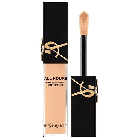 All Hours Creaseless Precise Angles Concealer - Yves Saint Laurent | Sephora Alat Makeup, Coffea Arabica, Fixing Spray, Concealer Shades, Full Coverage Concealer, Too Faced Concealer, Creamy Concealer, Neutral Undertones, Beauty Sponge