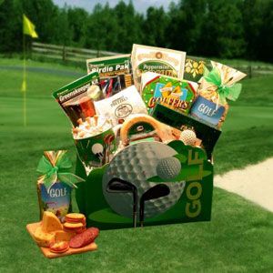 Gift Baskets for Men: Sports Gift Basket, Golfing Tips, Gift Baskets For Him, Thoughtful Gifts For Him, Baskets For Men, Gift Baskets For Men, Dad's Birthday, Golf Theme, Corporate Gifting