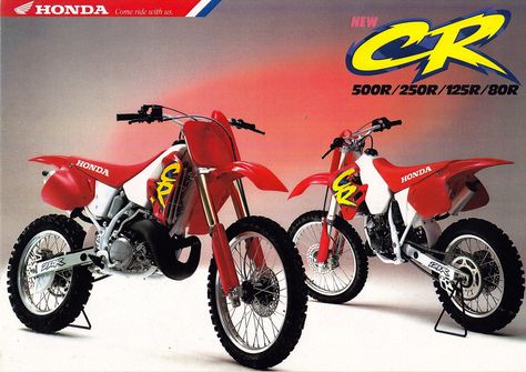 https://flic.kr/p/py7tj9 | 1994 Honda CR125 and CR250R Brochure Motorcycle Ads, Honda Dirt Bike, Soichiro Honda, Womens Motorcycle Helmets, Honda 125, Honda Cx500, Motocross Gear, Mx Bikes, Custom Motorcycle Helmets