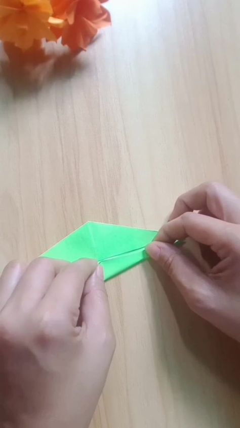 How to make an origami grasshopper #origami #handmade #grasshopper #paper | By Mylene Alvarado Camarao Origami Grasshopper, How To Make Paper, Diy Paper, How To Make An, Origami