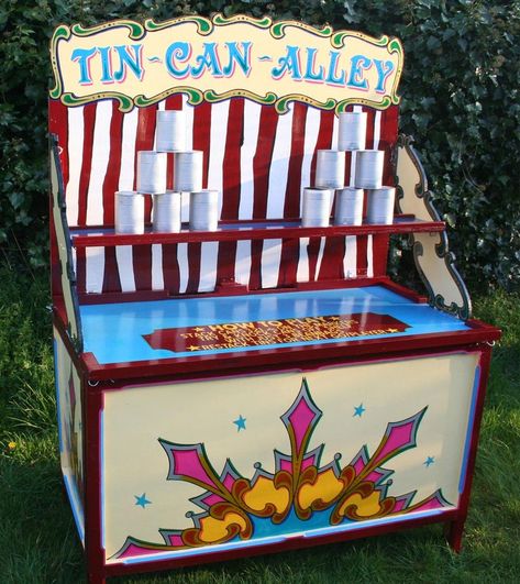 Funfair Attractions for Weddings - hitched.co.uk Carnival Wedding Theme, Fairground Games, Tin Can Alley, Guest Entertainment, Wedding Games For Guests, Village Fete, Spring Carnival, Open Days, Fun Fair