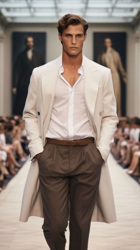 Old Hollywood Glamour Men, Hollywood Glamour Men, Old Hollywood Fashion, Men's Wedding Outfit, Glamour Outfit, Runway Model, Men's Short Hair, Classy Outfits Men, Men's Formal Style