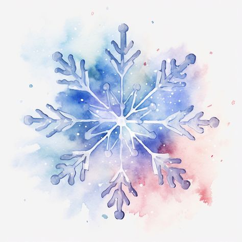 Snowflake Painting, Watercolor Snowflake, Stars Watercolor, Snowflake Art, Galaxy Drawings, Snow Flake Tattoo, Nice Tattoos, Snowflakes Art, Frozen Art