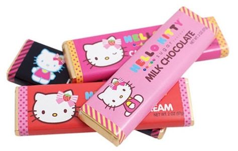 Hello Kitty chocolate candy bars Hello Kitty Chocolate, Chocolate Bar Design, Hello Kitty House, My Muse, Kitty Stuff, Hello Kitty Cake, Kitty Party, Chocolate Candy Bar, Hello Kitty Party