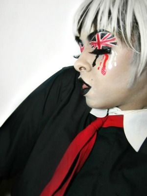 Punk union Jack Union Jack Makeup, Union Jack, Face Paint, Carnival Face Paint, Halloween Face, Face Makeup, Halloween Face Makeup, Carnival, London