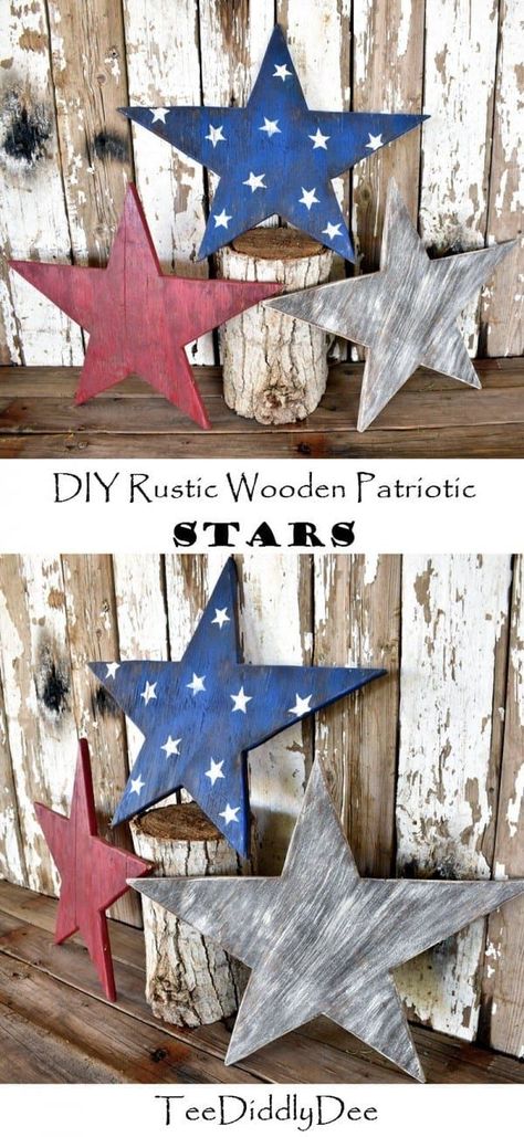 Patriotic Wallpaper, Holidays Crafts, Wood Connection, Diy Wood Stain, Patriotic Diy, Stars Vintage, 4th July Crafts, Blue Crafts, Fourth Of July Decor