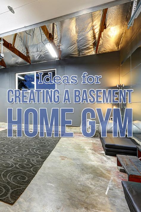 Exercise Room Basement, Workout Rooms Basement, Cute Gym Room Ideas, Home Gym In Basement Ideas, Unfinished Basement Gym Workout Rooms, Rustic Workout Room, Home Weight Room Ideas, Basement Gym Colors, Work Out Area At Home