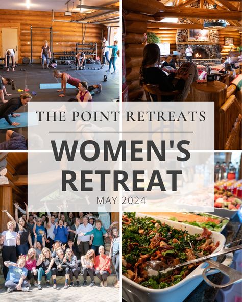 Registration is now open for The Point Retreats annual Women's Retreat! MAY 2024 Women of all ages, all background are welcome! Women's Health, hormones, wellness, workouts, nutrition and more! Retreat Business, Retreat Planning, All Background, Women's Retreat, Open Gym, Retreat Ideas, Pool Activities, Womens Retreat, Mindfulness Techniques