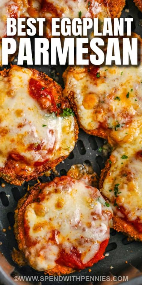 Airfry Eggplant Parmesan, Egg Plant Parmesan Air Fryer, Air Fry Eggplant Parmesan, Airfryer Eggplant Parmesan, Egg Plant Parm Air Fryer Recipes, Air Fried Eggplant Parmesan, Emeril Air Fryer Recipes, Egg Plant Recipes Easy Airfryer, Egg Plant Parmesan Recipe Air Fryer