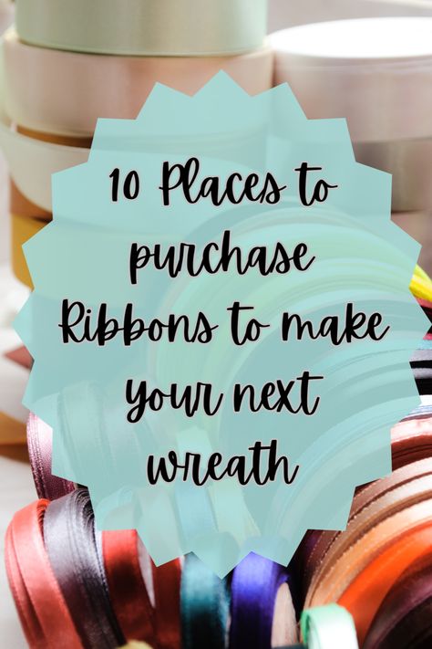 Curious about where to buy ribbon for wreaths without a business license? If you're new to wreath making, this guide is for you! Discover 10 fantastic places to purchase ribbons for your next project – and no, it's not the usual big box stores! Get ready to elevate your wreath-making game with these unique sources. 🎀🌿 Wreath Making Supply Storage, Wreath Making Business, Craft Themes, Wreath Making Tutorials, Craft Outlet, Cheap Ribbon, Wreath Bows, Wreath Storage, Wreaths For Sale