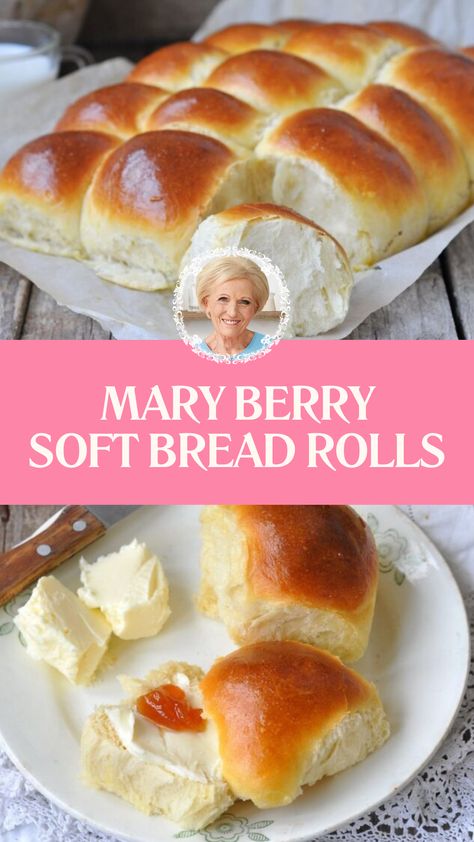 Mary Berry Soft Bread Rolls Recipe Paul Hollywood Recipes Breads, Paul Hollywood Dinner Rolls, Christmas Rolls Dinner, Mary Berry Recipes Dinners, Paul Hollywood Bread Recipes, Soft Bread Rolls Recipe, Mary Berry Recipes Baking, Soft Bread Rolls, English Baking