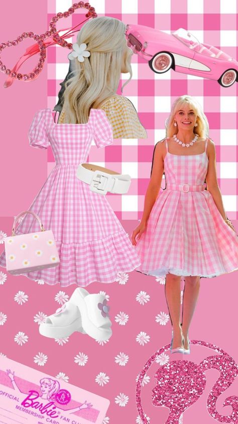 Barbie Theme Dress, Barbie Movie Outfits, Barbie Halloween Costume, Barbie Theme Party, Movie Outfits, Barbie Halloween, Barbie Theme, Theme Dress, Pink Barbie