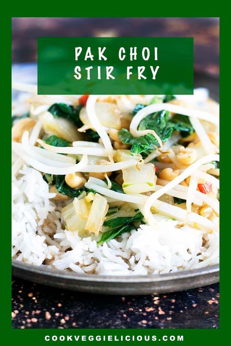 Try this delicious pak choi stir fry for a quick and healthy meal that takes just minutes to prepare. Serve with rice or noodles for a more substantial meal. #pakchoi #pakchoistirfry #veganstirfry #vegandinner #bokchoy Vegan Stir Fry, Plant Based Whole Foods, Pak Choi, Veg Dishes, Vegetable Seasoning, Vegan Meals, Vegan Dinners, Plant Based Diet, Fried Rice