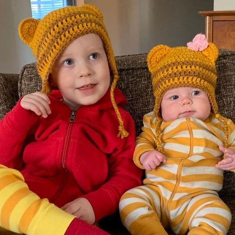 Katy Abbott on Instagram: "Daniel Tiger and Baby Margaret 🐯💕 Also, why does Walker look like a teenager here?  #babiesdontkeep #halloween2020 #danieltiger #happyhannas #lifeinhanna" Tiger Halloween Costume, Tiger Halloween, Daniel Tiger, Halloween 2020, October 31, Halloween, On Instagram, Instagram