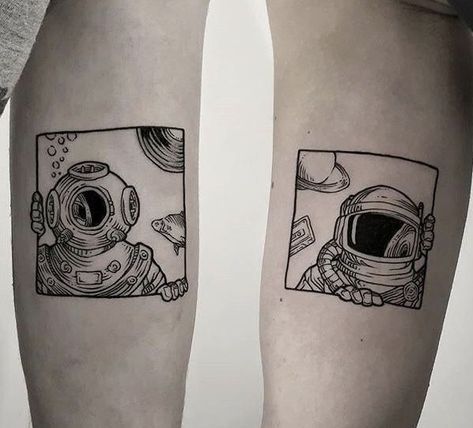 Sacred Geometric Tattoo, Tato Tradisional, Poseidon Tattoo, Astronaut Tattoo, Planet Tattoos, Shape Tattoo, Alien Tattoo, Geometric Tattoo Design, Space Tattoo