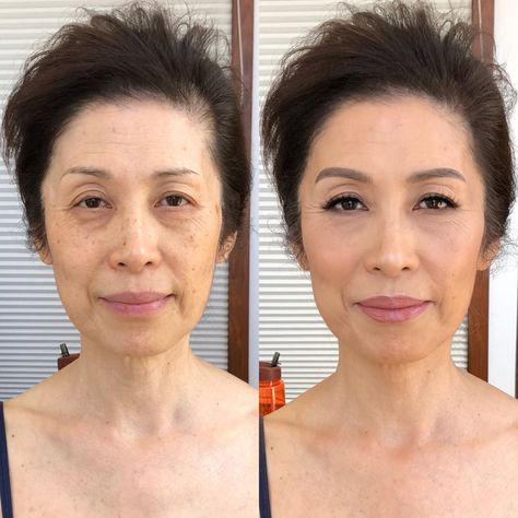 Mother Of The Bride Makeup Asian, Makeup For Older Asian Women Over 50, Mother Makeup, Natural Wedding Makeup For Older Women, Mother Makeup Wedding, Asian Mother Of Bride Makeup, Mother Of The Bride Natural Makeup, Mother Of Groom Makeup Make Up Mom, Asian Makeup Natural