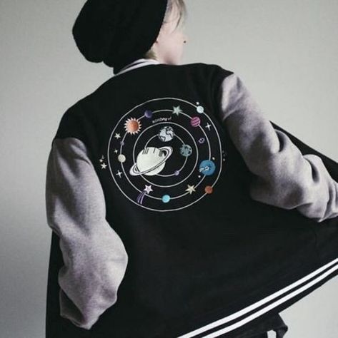 Smink Inspiration, Unisex Jacket, Baseball Jacket, Character Outfits, Outer Space, Look Cool, Fashion Sense, Aesthetic Clothes, Pretty Outfits