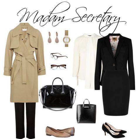 Madam Secretary by joyfulliving on Polyvore featuring ChloÃ©, Ted Baker, Warehouse, Hobbs, Ganni, Givenchy, J APOSTROPHE, Skagen, Kate Spade and television Madam Secretary Fashion, Madame Secretary Outfits, Madame Secretary Fashion, Madam Secretary Outfits, Secretary Fashion, Elizabeth Mccord, Madame Secretary, Secretary Style, Tea Leoni