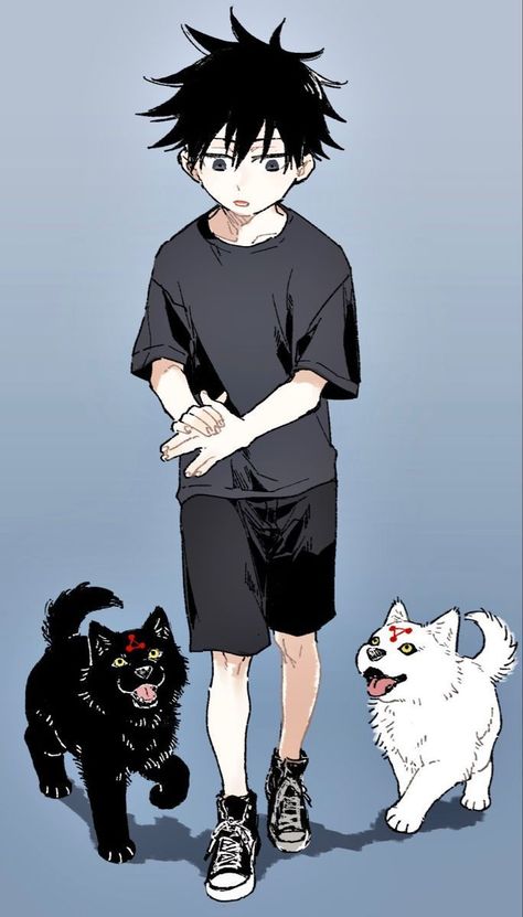 An Anime, Jujutsu Kaisen, Anime Character, Jujutsu, Black Cat, On Twitter, Dogs, Twitter, Anime