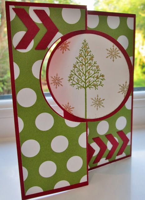 Stampin' Up UK Demonstrator Sarah-Jane Rae Cards and a Cuppa blog: Circles Thinlits Flip card using Warmth and Wonder Thinlits Dies, Types Of Pins, Flip Cards, Christmas Paper Crafts, Stampin Up Christmas Cards, Cake Card, Stampin Up Christmas, Home Workshop, Winter Cards