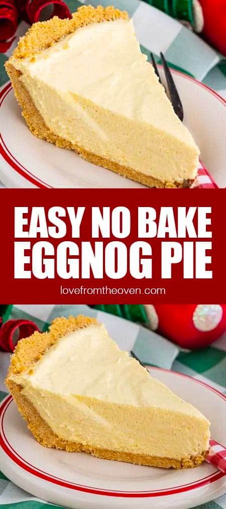 No Bake Eggnog Pie, Eggnog Pie Recipe, Eggnog Pie, Eggnog Dessert, Easy Eggnog, Pumpkin Pie Recipe Easy, Thanksgiving Desserts Table, Favorite Pie Recipes, Easy Pumpkin Pie