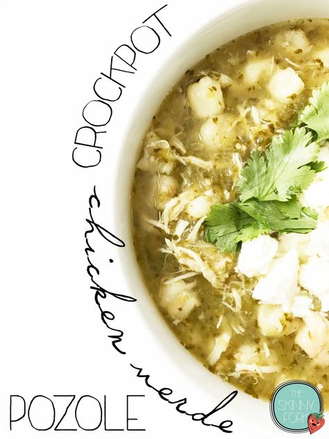 Chicken Verde Pozole, Verde Pozole, Chicken Pozole Recipe, Chicken Pozole, Chicken Verde, Pozole Recipe, Crockpot Chicken, Wholesome Food, Clean Eating Snacks