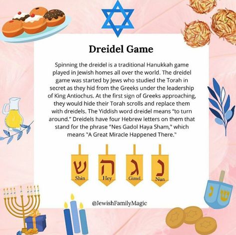 Hanukkah Blessings In English, Hannukah Traditions, Hanukkah Aesthetic, Hannukah Cookies, Happy Hanukkah Images, Dreidel Game, Hannukah Crafts, Hannukah Decorations, Hanukkah Blessings