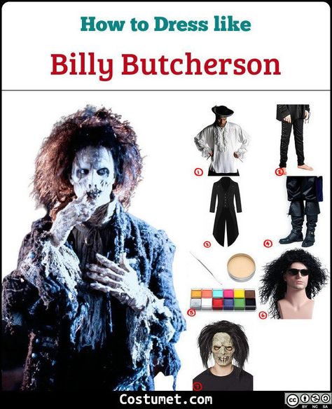 Billy Butcherson (Hocus Pocus) Costume for Cosplay & Halloween 2020 Billy Butcherson Makeup, Hocus Pocus Zombie, Billy Butcherson Costume, Hocus Pocus Costume Diy, Billy Butcherson Hocus Pocus, Hocus Pocus Halloween Costumes, Hocus Pocus Decorations, Hocus Pocus Costume, Billy Butcherson