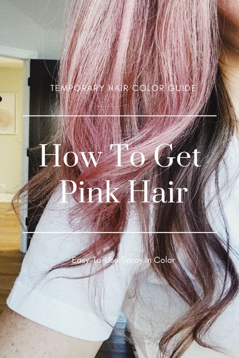 Temporary Pink Hair Dye, Pastel Pink Hair Color, Hair Color Guide, Pink Hair Dye, Colored Hair Tips, Latest Hair Color, Pastel Pink Hair, Temporary Hair Color, Hair Color Pastel