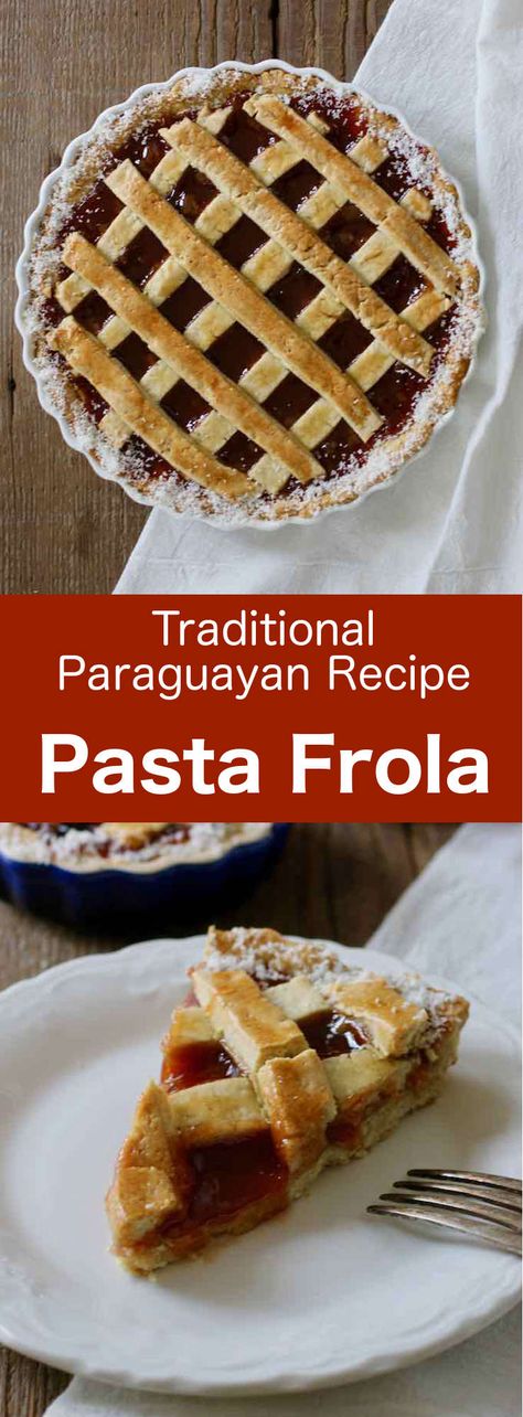 Pasta frola is a delicious traditional pie prepared with quince or guava paste, that is popular in Paraguay, but also in Argentina, Uruguay and Greece. #Paraguay #ParaguayanCuisine #ParaguayanRecipe #LatinAmericanCuisine #LatinAmericanRecipe #SouthAmericanCuisine #SouthAmericanRecipe #WorldFlavors #196flavors via @196flavors Paraguayan Recipes, Guava Pie, Paraguayan Food, Paraguay Recipes, Paraguay Food, Guava Recipes, Guava Paste, Argentinian Food, South American Recipes