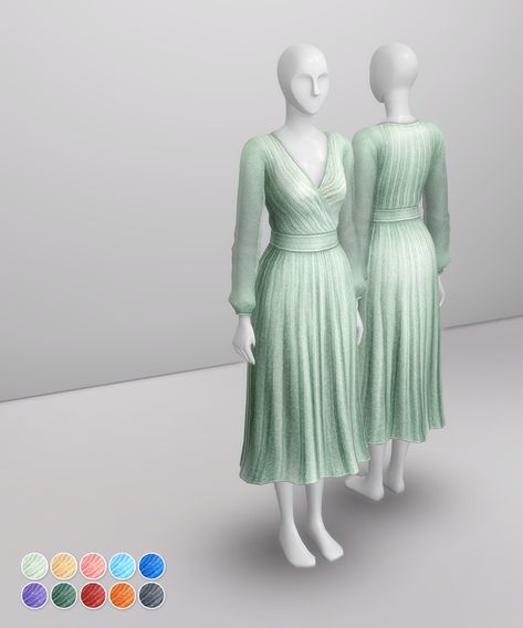 Sparkly Dress (10 color) | Rusty's on Patreon Sims Royal, Cc Clothing, Mint Outfit, Sims 4 Decades Challenge, Royal Clothes, Sims Clothes, Cc Clothes, Rusty Nail, Sims 4 Mm Cc