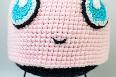 Jiggly Puff, Geek Crochet, Nerdy Crochet, Pokemon Jigglypuff, Crochet Pokemon, Crochet Geek, Handmade Hat, Crochet Hat Pattern, Free Crochet Pattern