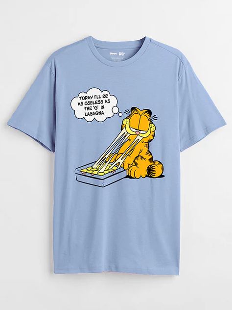 Buy Garfield Lasagna Half Sleeve T-shirts Online Garfield Tshirts, Garfield Clothing, Garfield Lasagna, Garfield Shirt, Garfield 2, Teen Swag, Silly Clothes, Teen Swag Outfits, Anime Clothing