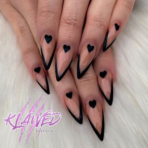 Witchy Nails, Gothic Nails, Goth Nails, Expecting Parents, Mixed Feelings, Hair Skin Nails, Gel Liner, Fire Nails, Pretty Acrylic Nails