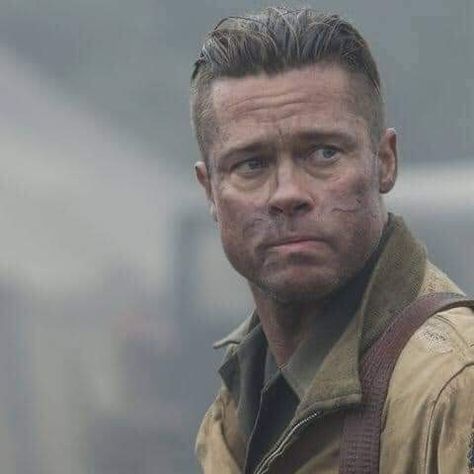 Brad Pitt Fury Haircut, Fury Haircut, Brad Pitt Fury, Fury 2014, Famous Actors, Grooming Tips, Men's Hairstyles, Best Fragrances, The Hard Way