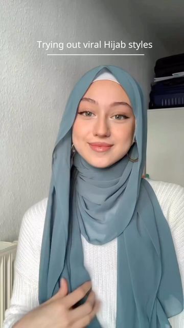 Hijab Turban Style, How To Wear Hijab, Tutorial Hijab Pashmina, Simple Hijab Tutorial, Estilo Hijab, Stile Hijab, Simple Hijab, Pashmina Hijab Tutorial, Hijab Style Tutorial