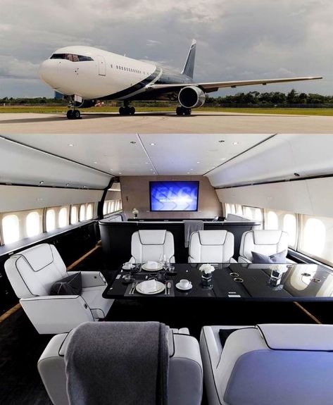 Boeing 767 Private Jet, Big Private Jet, Small Private Jets, Jets Privés De Luxe, Private Jet Travel, Private Jet Plane, Private Jet Interior, Luxurious Travel, Jet Privé