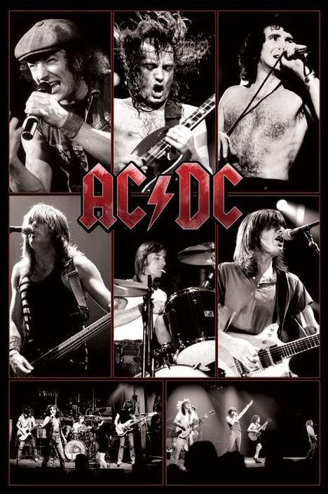 AC/DC Ac/dc, Acdc Live, Ac Dc Rock, Bon Scott, Band Poster, Rock Vintage, Angus Young, Live Rock, Musica Rock