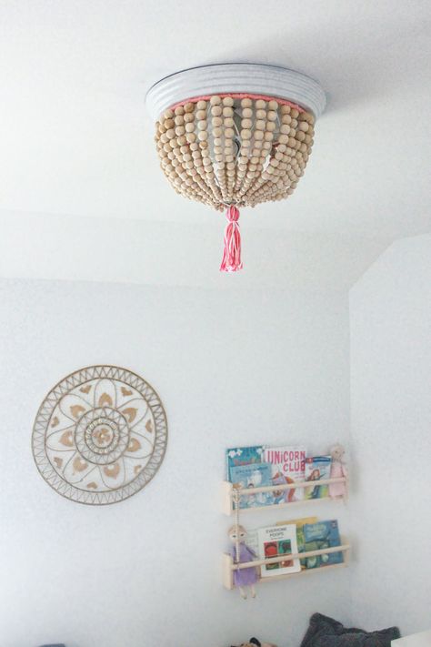 Diy Beaded Chandelier, Bead Chandelier, Beaded Chandelier, Light Covers, Diy Beads, How To Make Your, Make Your Own, Step By Step, Make Your