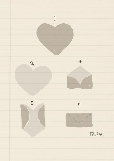 DIY Heart Envelope Heart Envelope Tutorial, Heart Mail, Bf Ideas, Envelope Tutorial, Birthday Haul, Heart Envelope, Diy Heart, Heart Pin, Creative Things