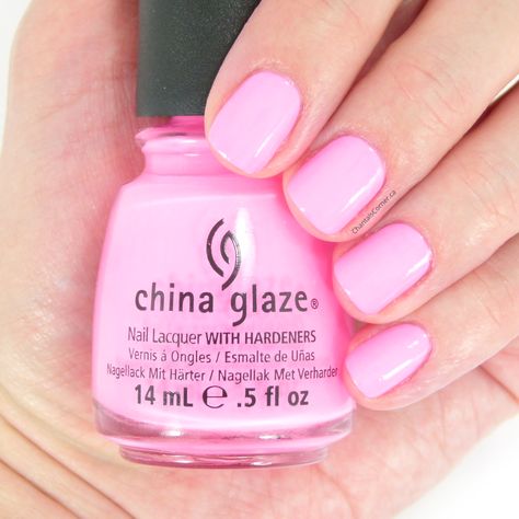 China Glaze Nail Polish Colors, Disco Nails, Glaze Nail Polish, Neon Nail Designs, Pink Nail Colors, Neon Nail Polish, China Glaze Nail Polish, Summer Nail Polish, Gel Nails At Home