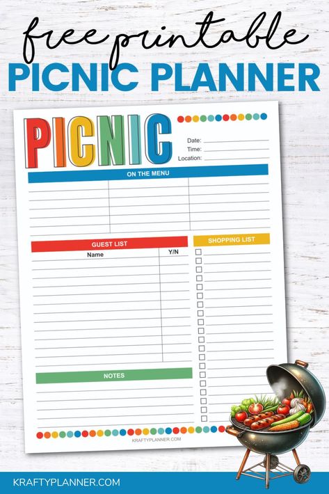 Picnic Necessities List, Picnic Infographic, Summer Planner Printables, Picnic Invite Template Free Printable, Picnic Bullet Journal, Pool Snacks, Printable Password Tracker, Relaxing Backyard, Business Diy