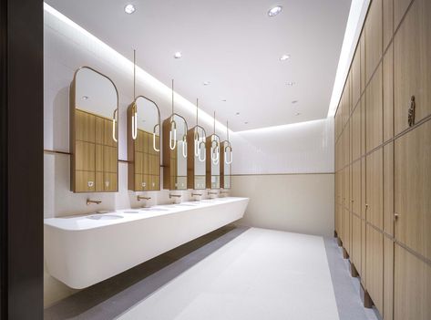 Sims Hotel, Toilet Mall, Bathroom Public, Toilet Interior, Cubicle Design, Shanghai Tower, Green Land, Public Toilet, Divine Blessings