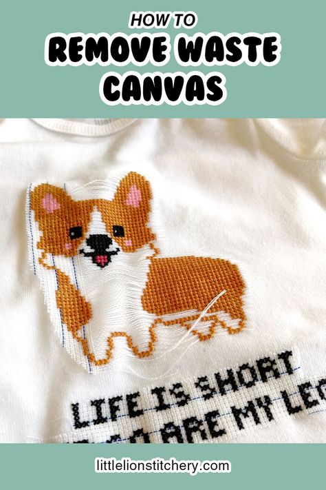 Never stitch on waste canvas before? Learn how to stitch on clothing with these helpful tips and video tutorial. Cross Stitch On Clothes, Waste Canvas, Canvas Tutorial, Cross Stitch Tutorial, How To Stitch, Stitch Fabric, Cross Stitch Fabric, Helpful Tips, Comfort Zone