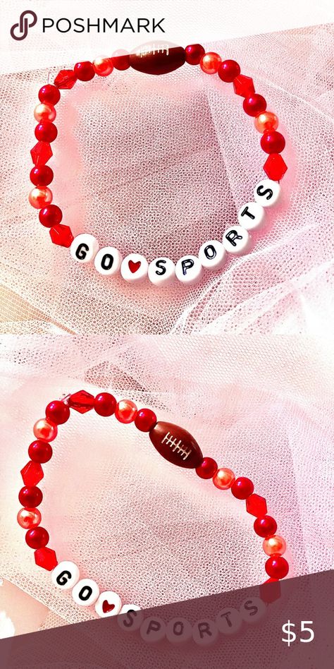 BUY1GET1FREE
 Travis Kelce #87 Taylor Swift themed friendship brace… Taylor Swift Jewelry, Bracelets To Make, Travis Kelce, Super Glue, Plastic Beads, Red And Gold, Braces, Try On, Taylor Swift