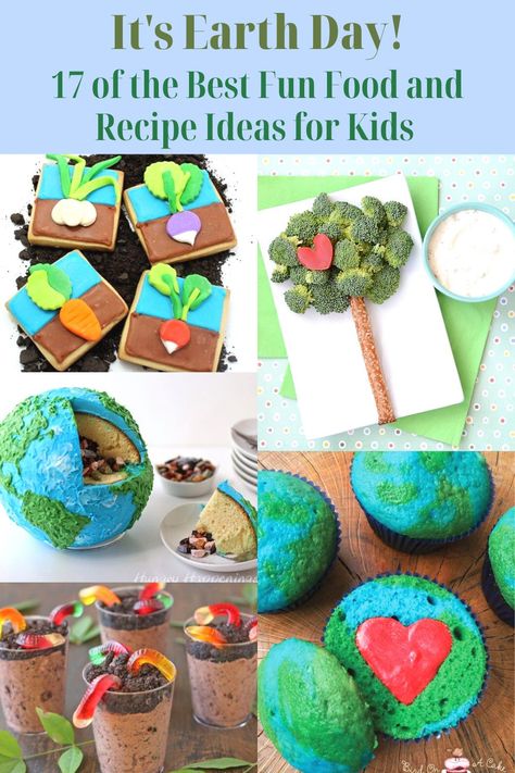 17 of the Best Earth Day Fun Food and Recipe Ideas for Kids #earthday #earth #ecofriendly #earthdaytreats https://parade.com/847734/jillmills/17-of-the-best-earth-day-fun-food-recipe-ideas-for-kids/ Earth Day Cooking Preschool, Earth Day Snacks For Kids, Earth Day Recipes, Earth Day Treats For Kids, Earth Day Snack Ideas, Earth Day Food Ideas, Earth Day Dessert Ideas, Earth Day Snacks For Kids To Make, Earth Day Snacks